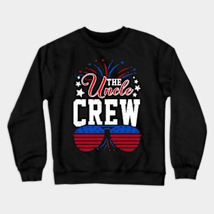 Uncle Crew 4Th Of July Patriotic American Family Matching Crewneck Sweatshirt